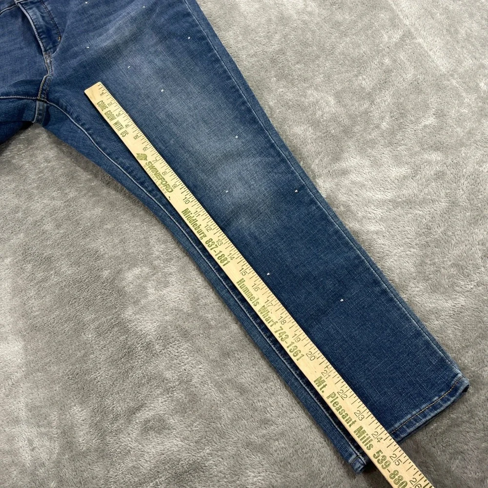 Levi's 311 Shaping Skinny Jeans Women 34 Blue Medium Wash Speckled Mid Rise‎